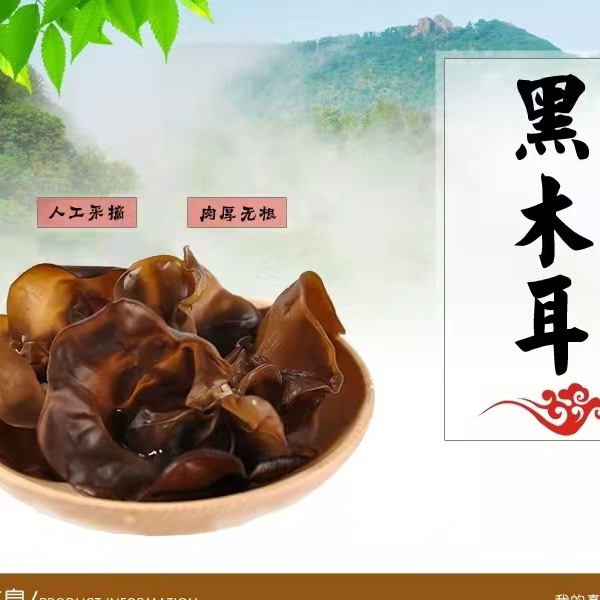 剑门印象四川特产椴木木耳黑木耳精品干货盒装200g/盒