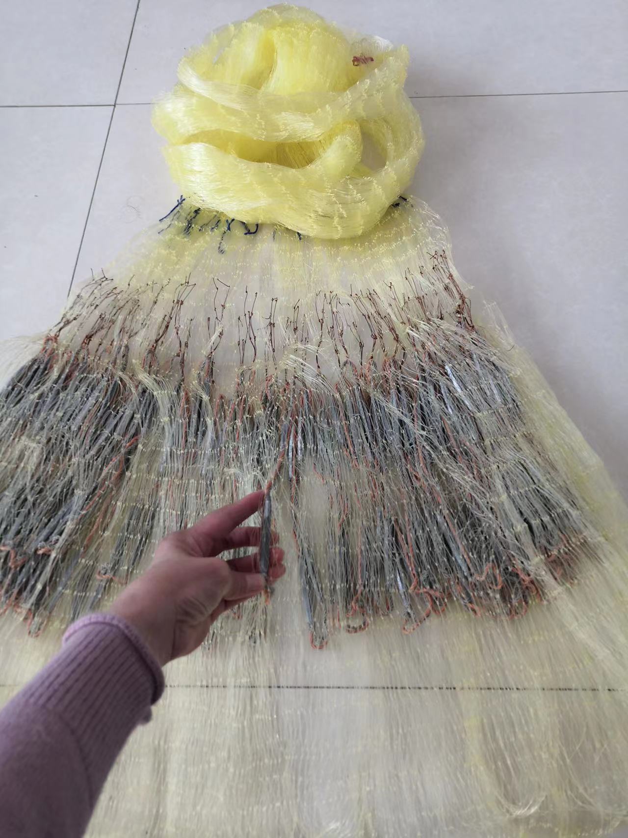 单丝线四指四米半多纯手工双扣下水之后不管退换