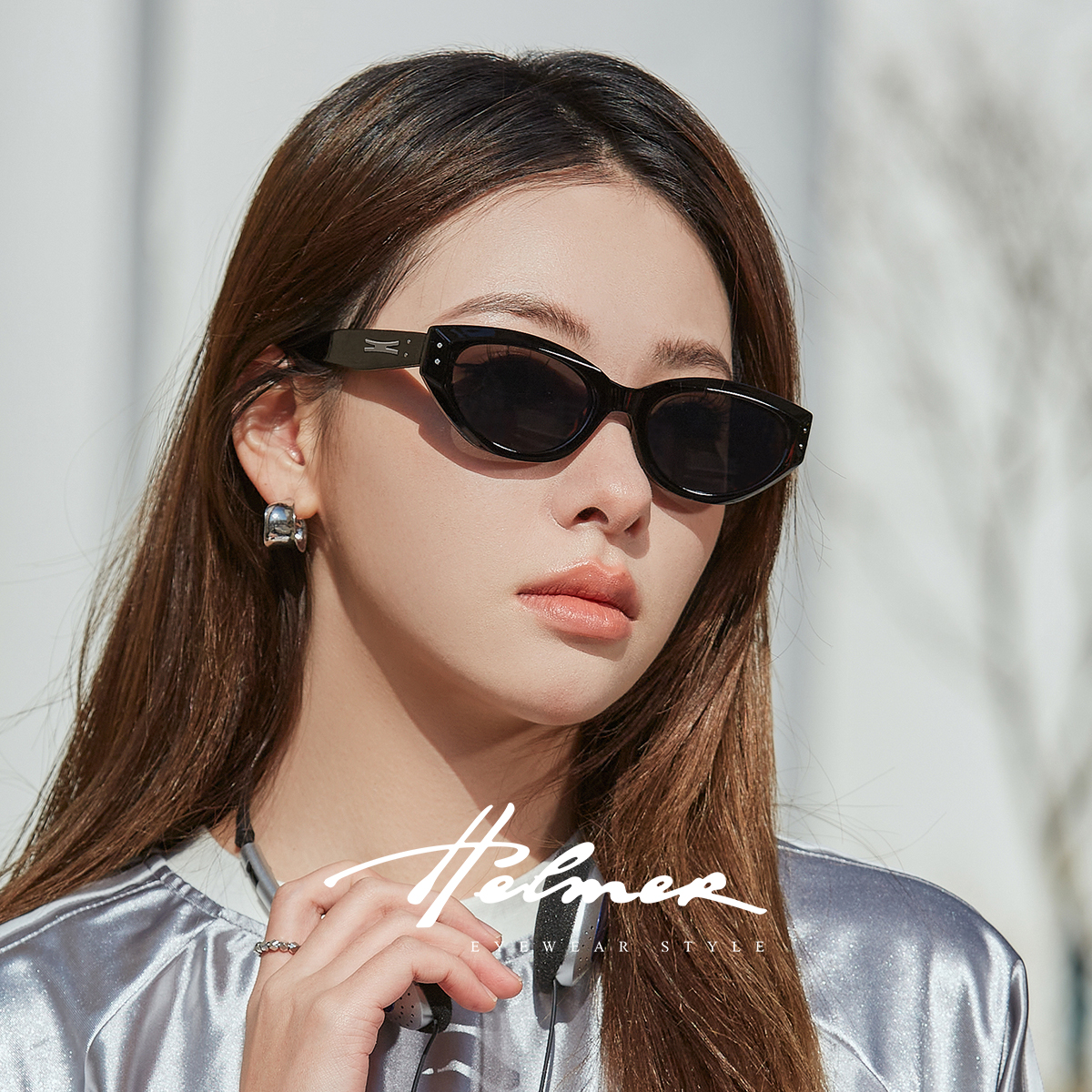 HELMER-复古猫眼墨镜个性男女遮阳偏光ins潮流防紫外线太阳镜3612商品图