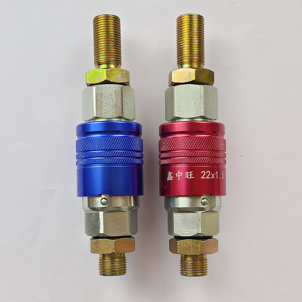 半挂车螺旋气管链接阀牵车气管快速接头配件加厚防爆大气量自封阀