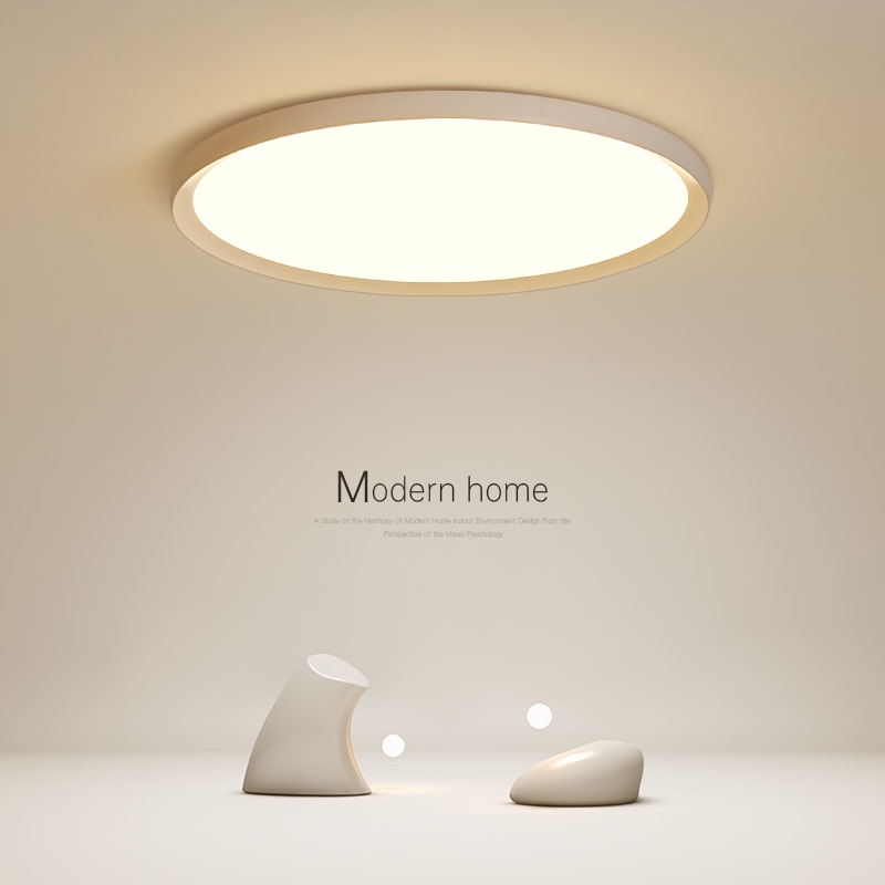 W客厅灯led吸顶灯现代简约北欧超薄创意卧室灯圆形大气餐厅灯灯具
