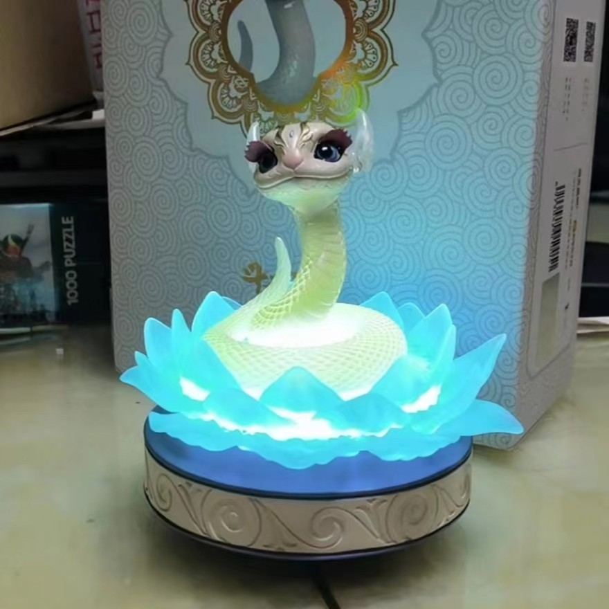 盈昇【现货】 斗破苍穹美杜莎手办 七彩吞天蟒 动漫模型 雕像  