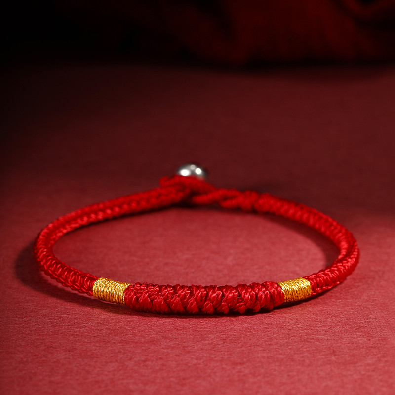 非金属布艺手链 2026马年金刚结手链手工编织情侣款