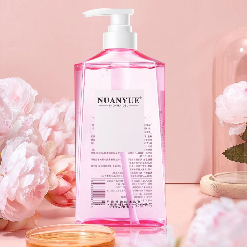 暖月沁香甘草香水沐浴露持久留香保湿补水家庭大瓶装大容量750ML