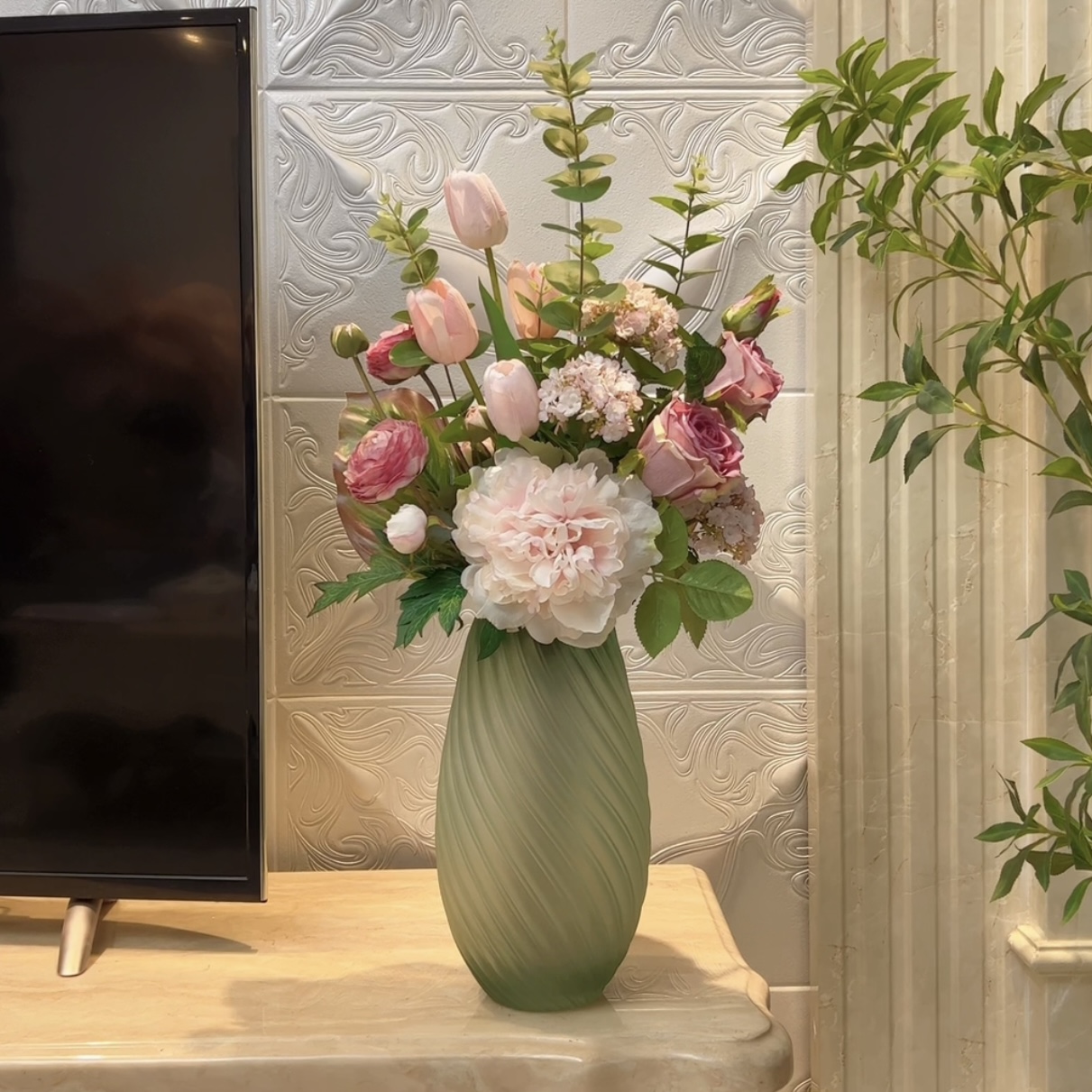 花妍设计师款韩版摆放仿真保湿花束
