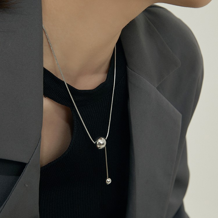 EBFWIND 钛钢项链 【永恒定律】极简百搭小众简约时尚ins项链毛衣链