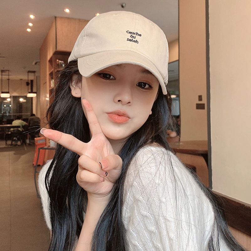 夏季潮人街头ins百搭新款时尚防晒遮阳刺绣棒球帽字母鸭舌帽子女