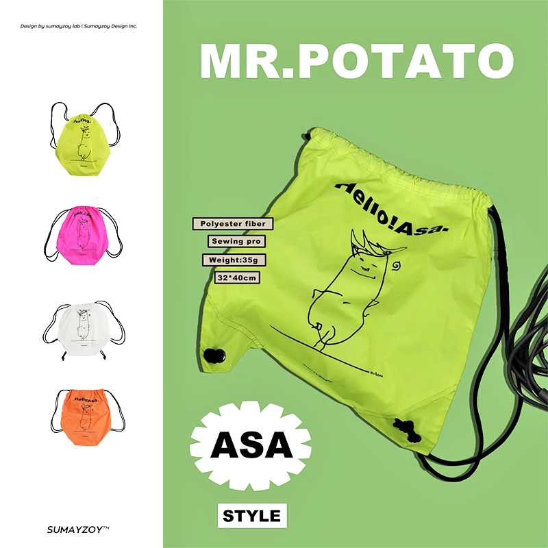 SUMAYZOY束口双肩包轻便5号篮球收纳健身运动装备游泳抽绳小背包