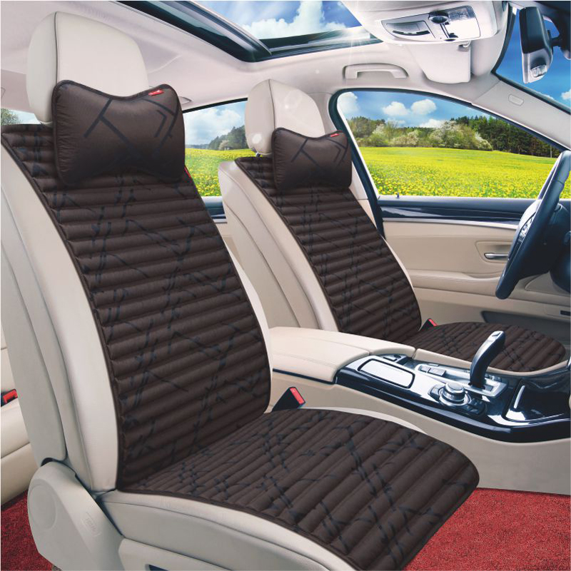 荞行健绅士系列四季座垫窄版座垫苦荞壳填充通风透气双面使用