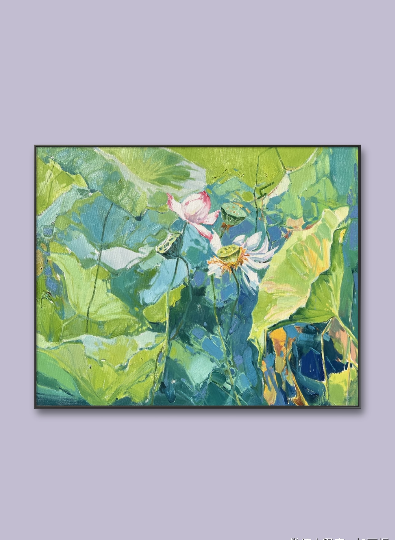 纯手绘油画80+100cm（画芯）