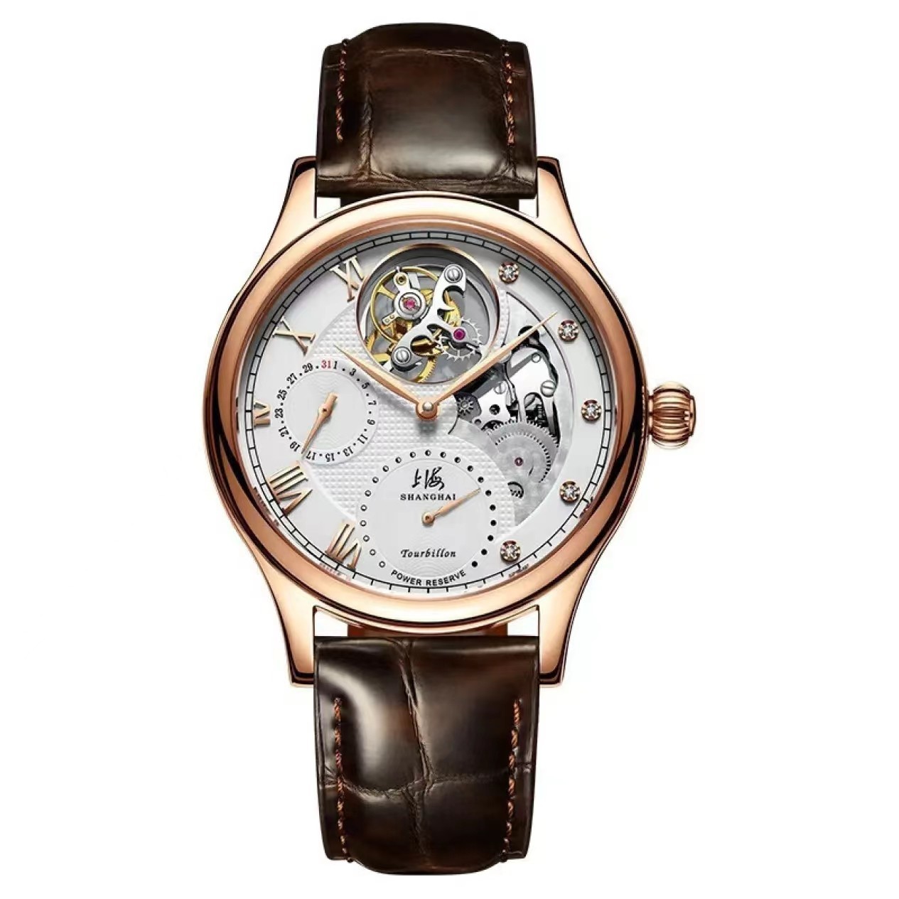 SHANGHAI/上海【厂家直售】陀飞轮御驰系列偏心多功能手表3006R