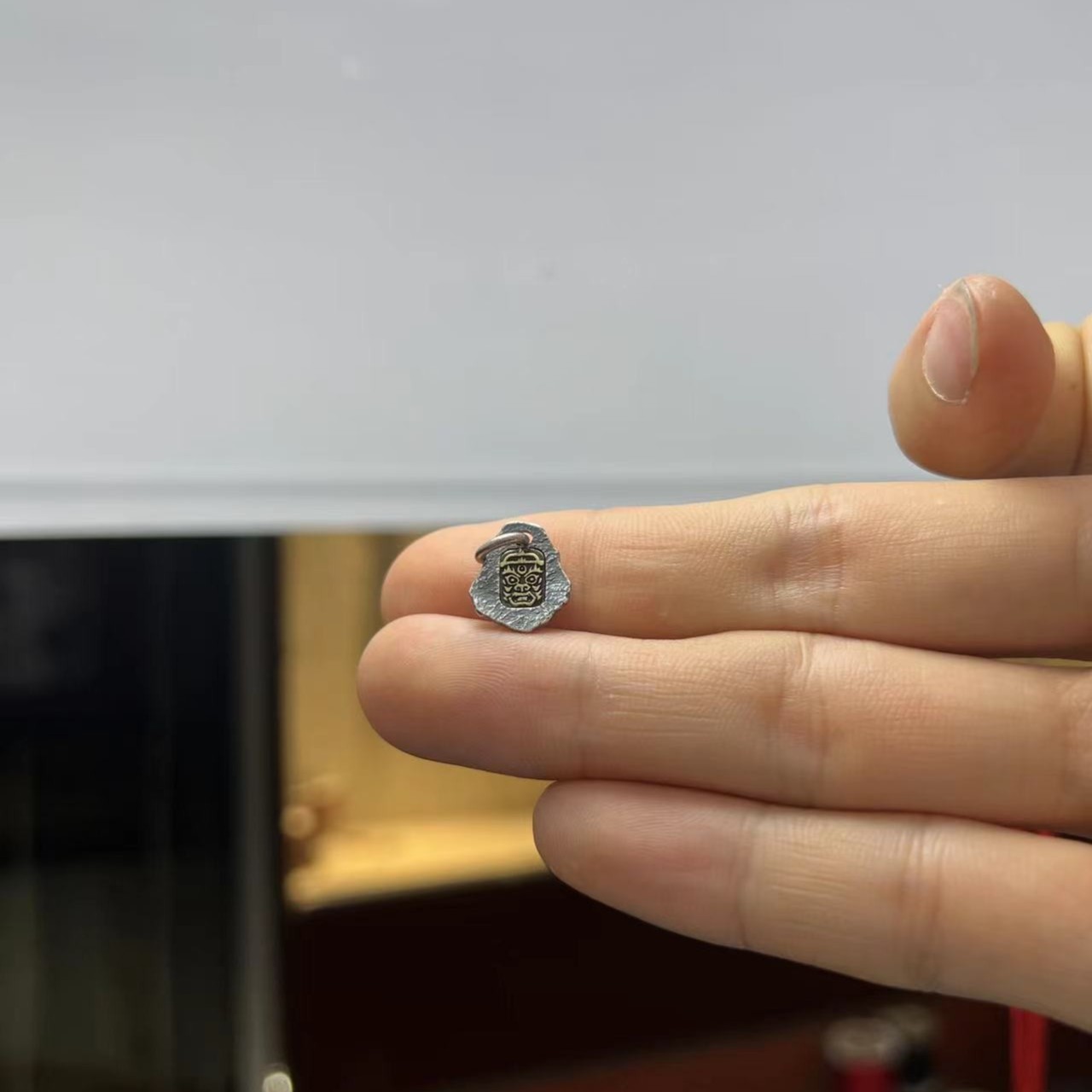 925银银制品 S925银吊坠，白哈尔王吊坠，一个1.53克