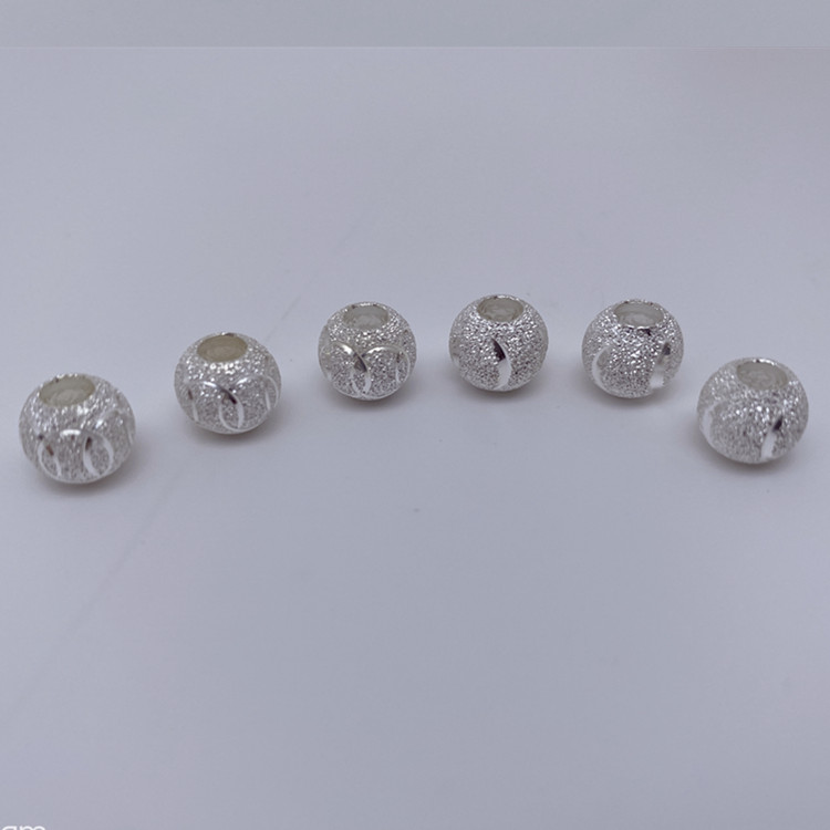 吊坠足银 足银990路路通8n 10n 转运珠 配件1粒花 纹随机发货