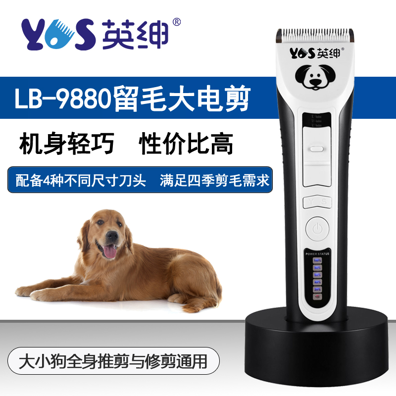 英绅LB-9880宠物留毛电推剪推光留毛美容师专用电剪宠物剃毛器