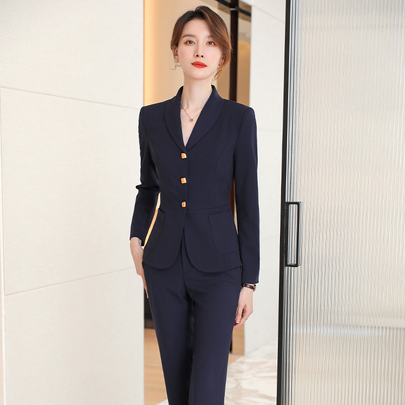SHILUYA/诗璐雅西服套装女职业春秋大堂经理售楼处接待通勤工作服