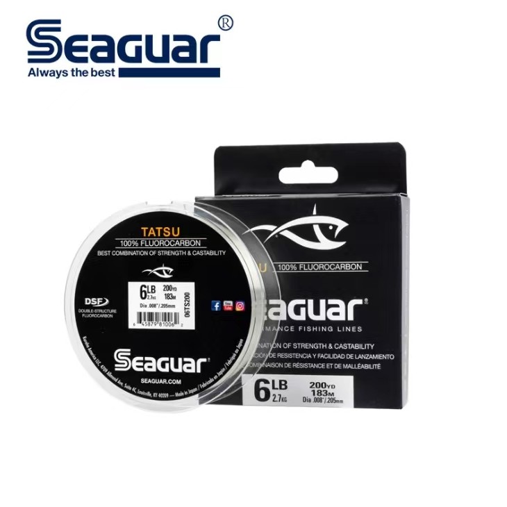 日本原装西格竜Seaguar TATSU碳线氟碳线前导线主线碳素线183米