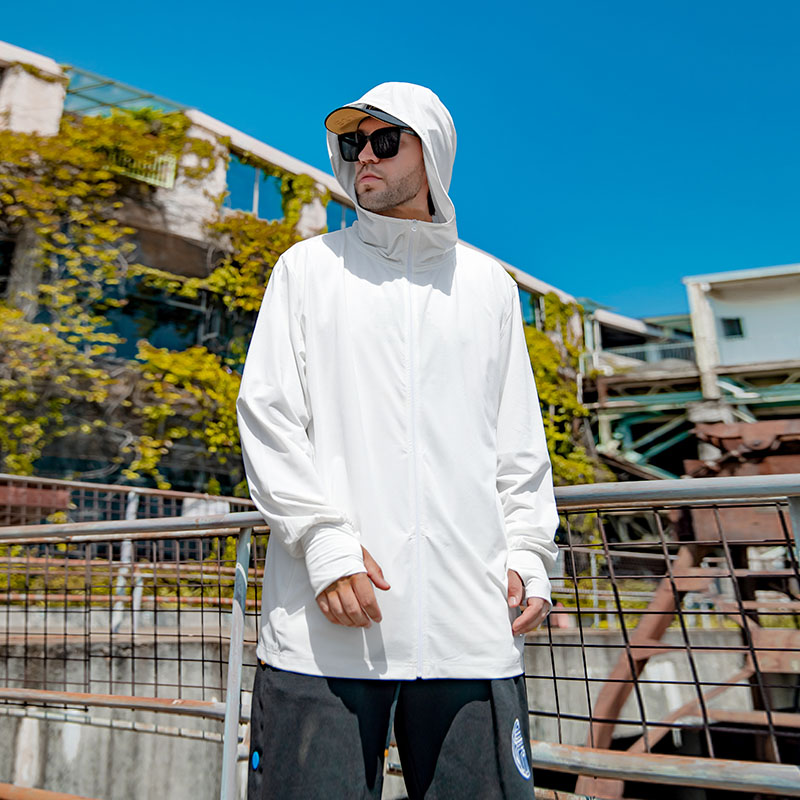 【轻薄透气】纺布者大码男装男款夏季宽松连帽外套防晒服FS1501