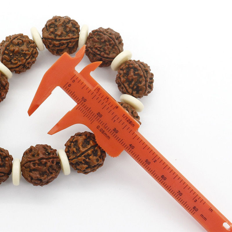 迷你卡尺小型刻度卡尺文玩便携珠宝测量工具80mm尺子量珠子量直径