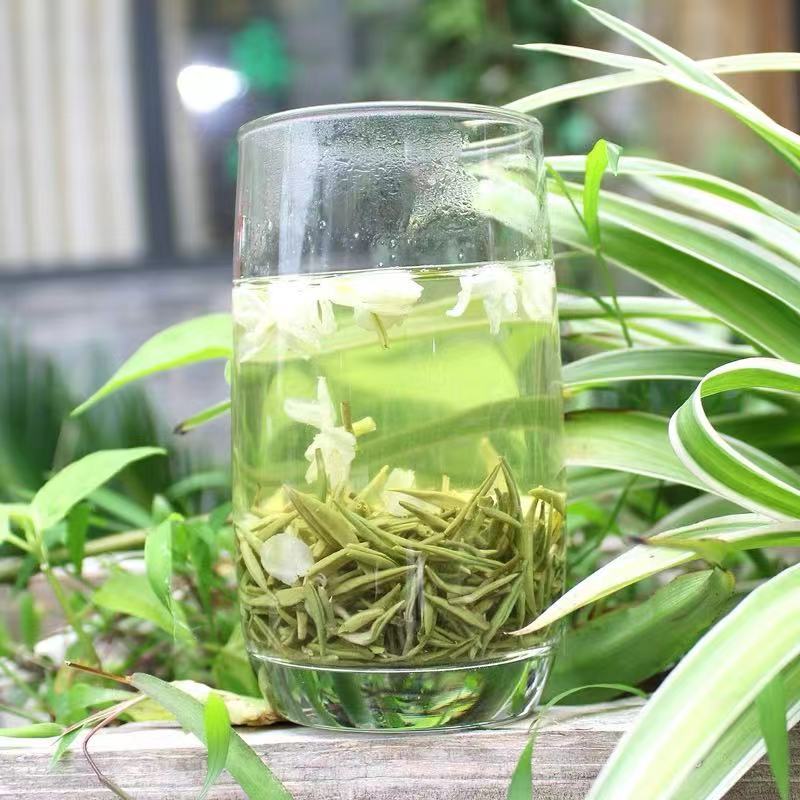 茉莉飘雪特级茉莉花茶细芽川派碧潭花茶飘雪