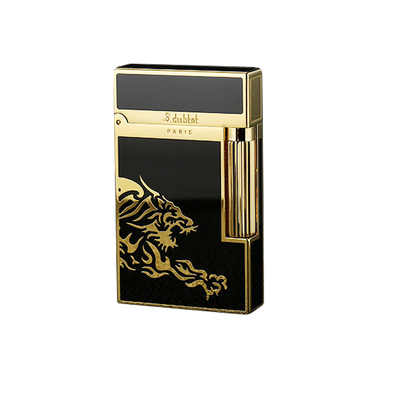法国都柏特S.dubtnt高档朗声打火机黄铜精制创意尊贵男士虎虎生威