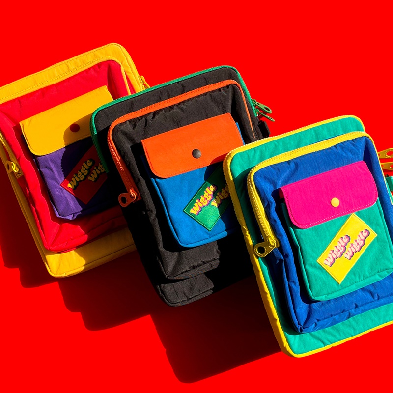 wigglewiggleipad收纳包多功能保护套适用苹果卡通可爱包包