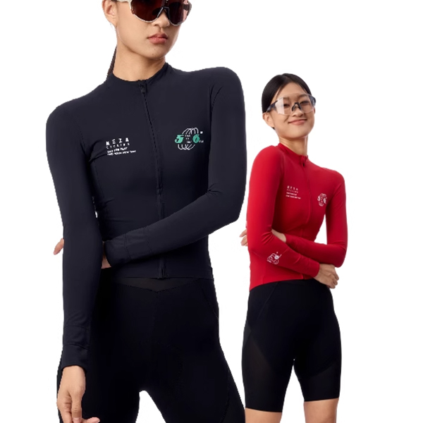 NEZA「鲲.郁晨」男女款零感显瘦抗菌速干长袖公路自行车骑行服