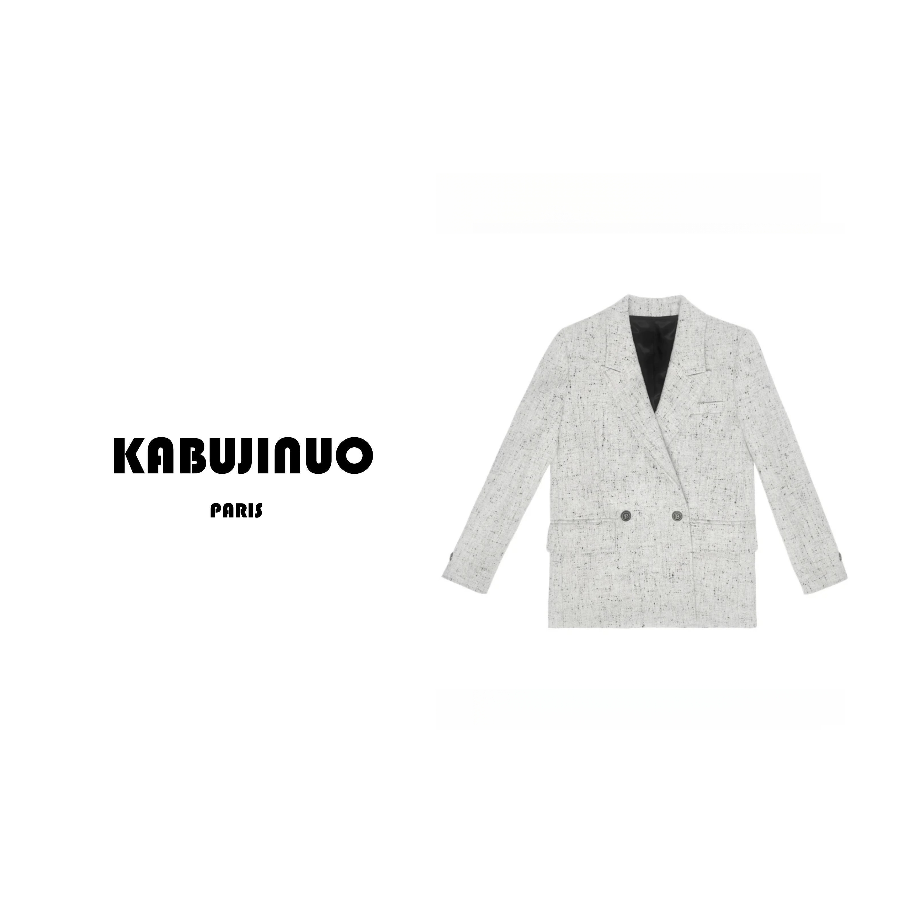 【KBJN服饰】格雷系设计师腰带西装