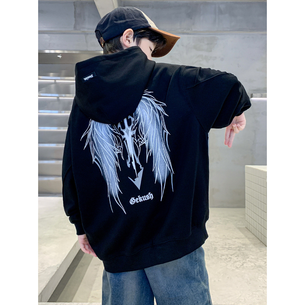 巴拉巴拉恩童装男童秋装连帽卫衣2024新款儿童春秋款衣服男孩秋季