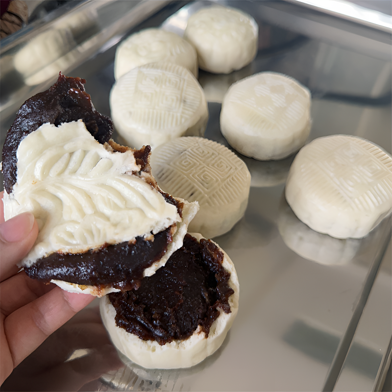 山东手工豆沙包枣泥饼馅饼豆沙馒头红豆馅馒头独立包装传统口味