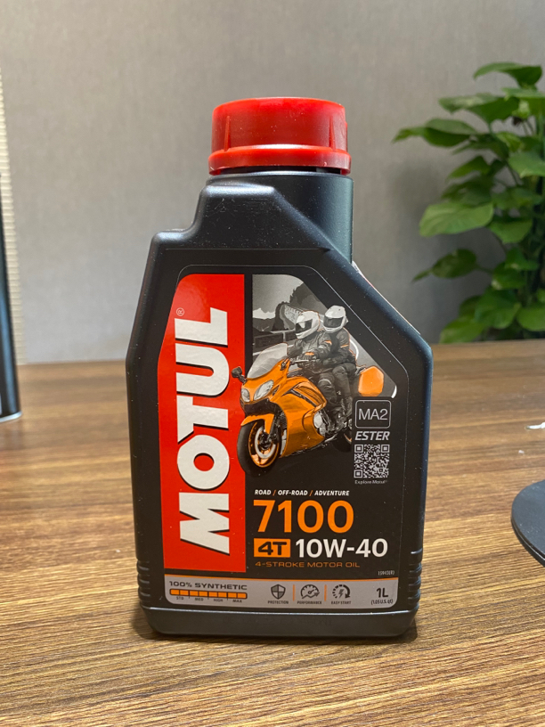 进口摩特7100 4T 10W-40全合成摩托车用油 1L法国产