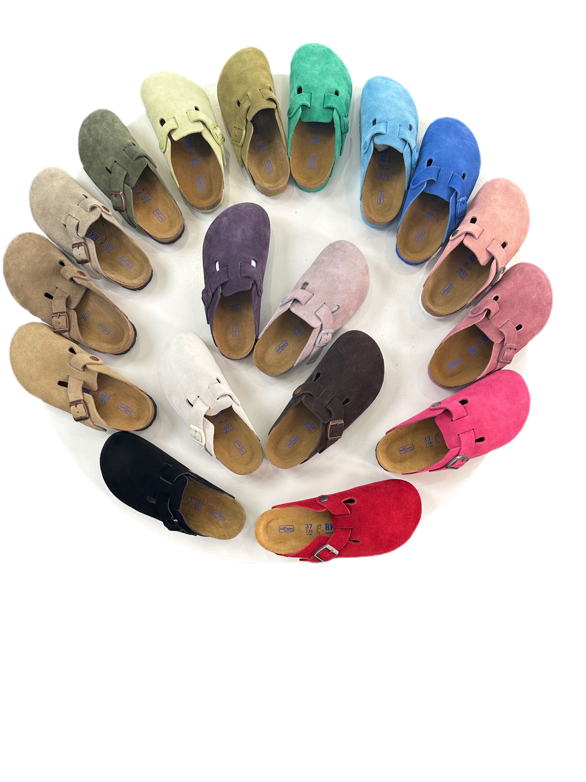 半包勃肯一脚蹬百搭四季2025平底男女明星同款休闲复古慵懒老钱风