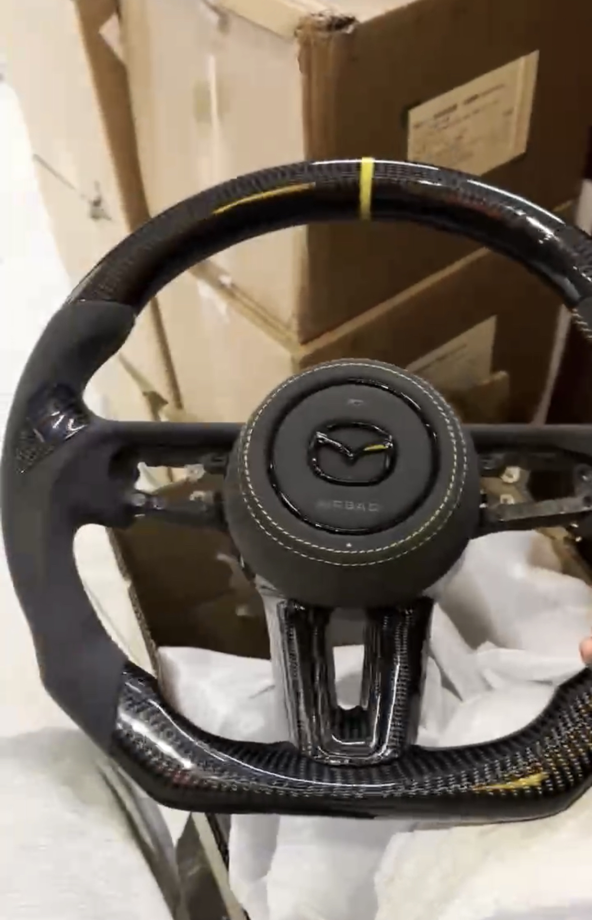 次世代cx-30/50方向盘碳纤维可定做