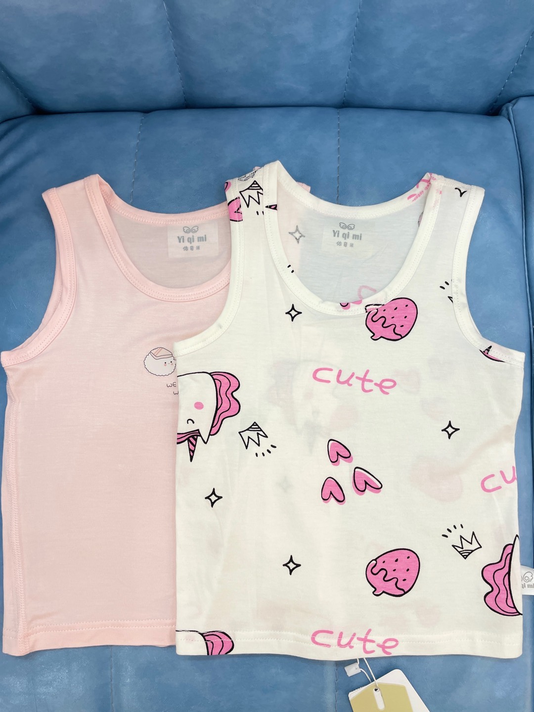 儿童背心2条装花色随机