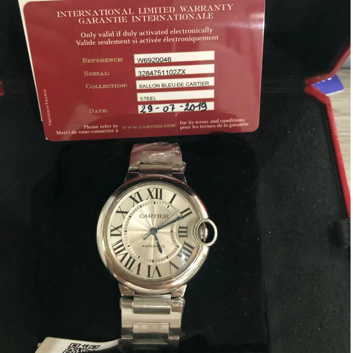 99新 Cartier/卡地亚 安洁利田哥卡地亚腕表/SBK0129533
