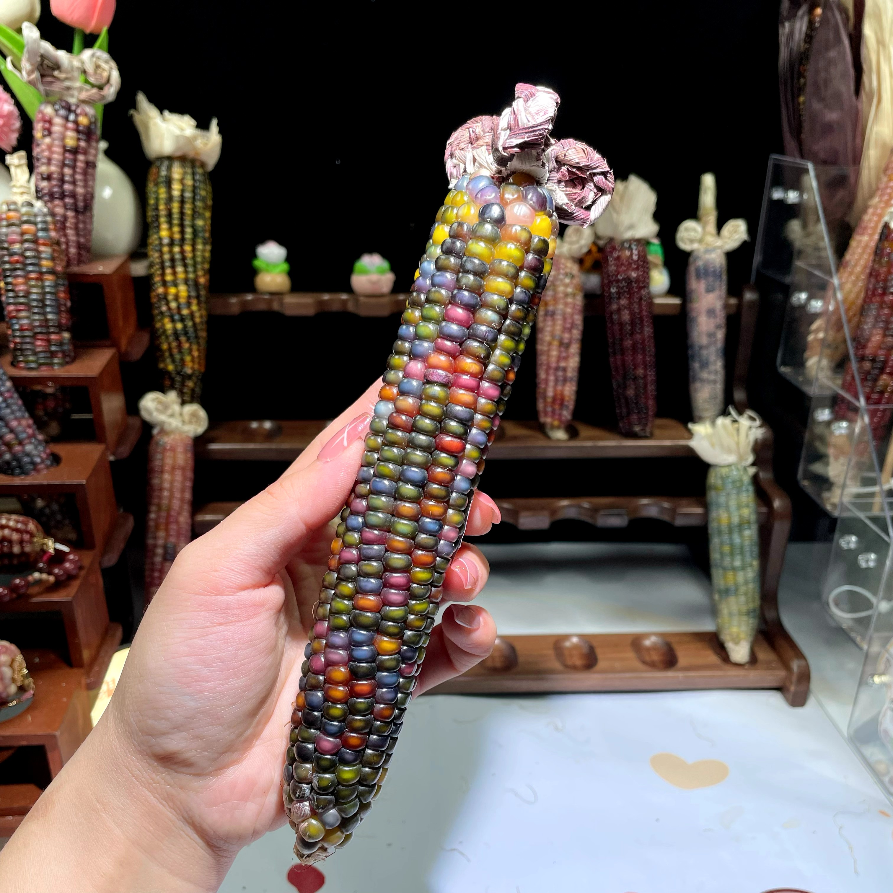 文玩玉米毛料工艺品摆件