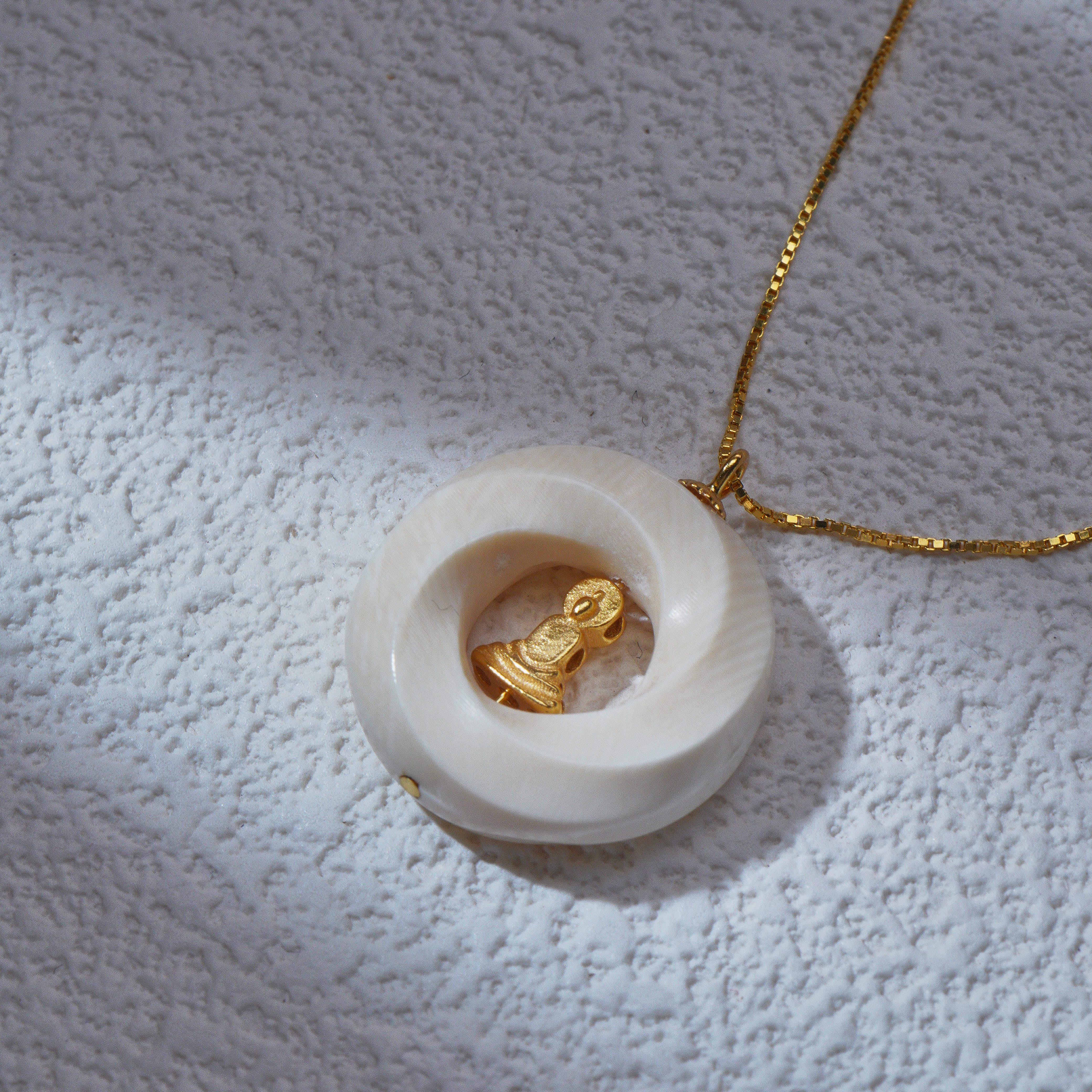 守道掌门人猛犸牙莫比乌斯环吊坠项链SDTP4019猛犸牙