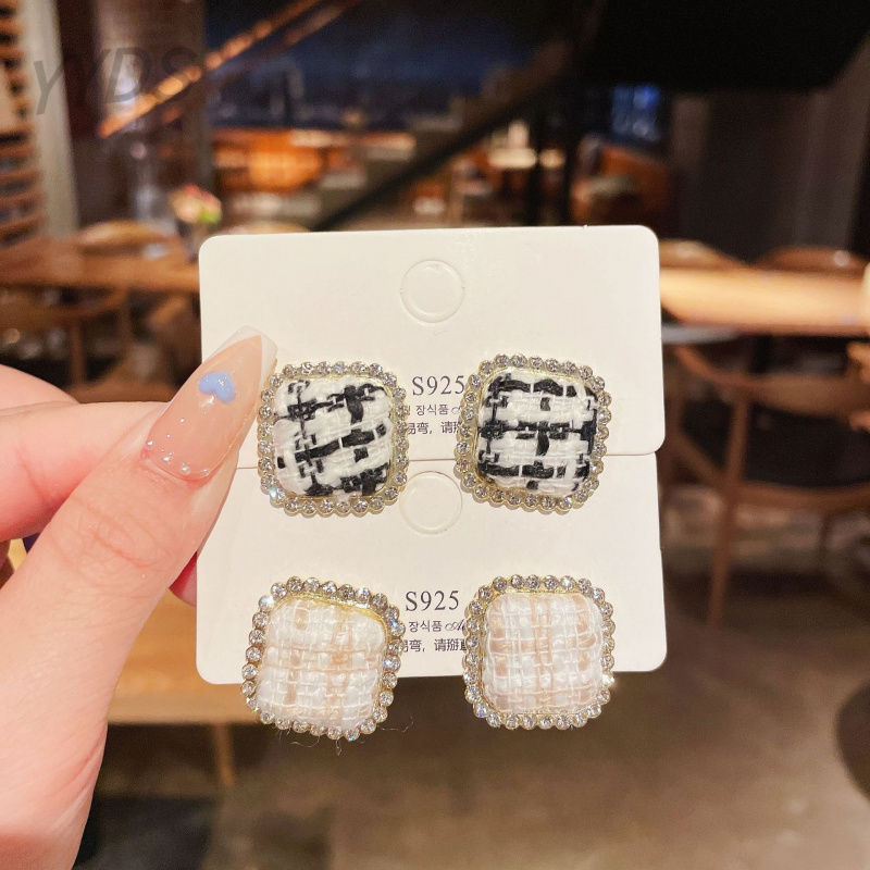 韩国时尚小香风气质耳环个性百搭甜新款法式