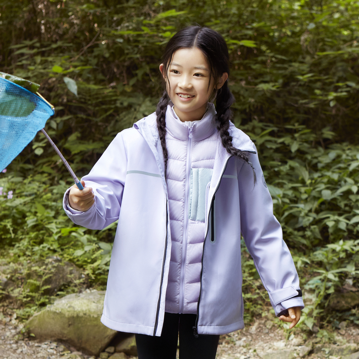 波司登童装2024秋季新款童装一手长三合一羽绒服T40132320