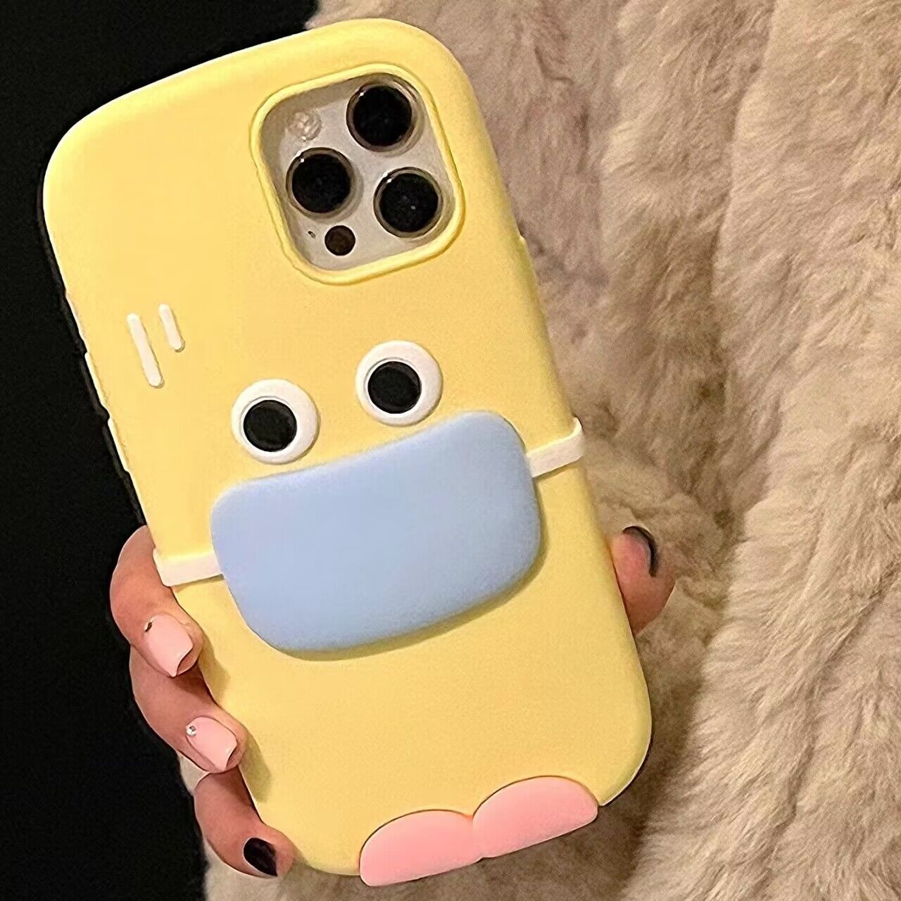 可爱龅牙戴口罩适用iphone14手机壳13苹果12硅胶11少女12promax