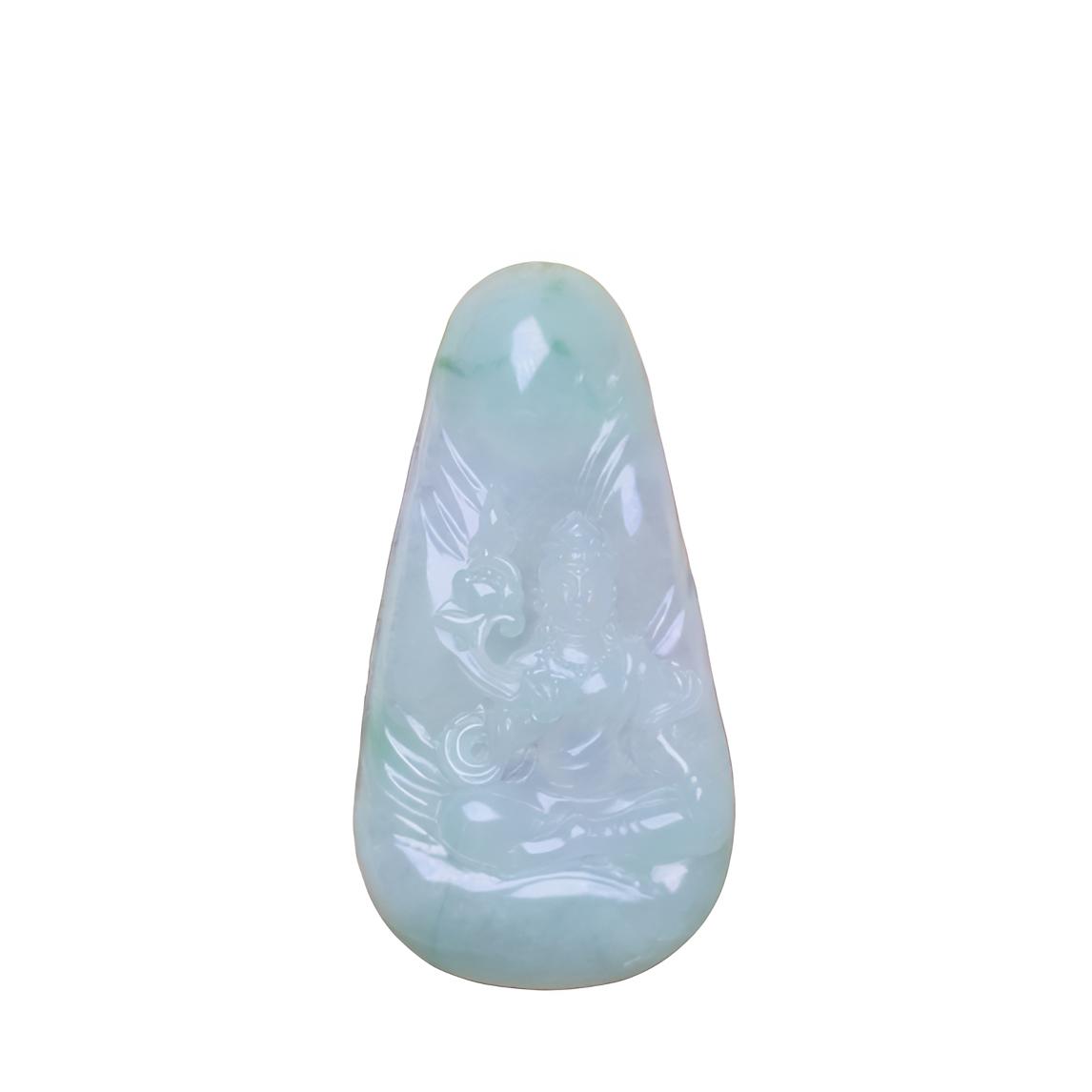 翡翠A货  大势至菩萨  属马守护神  吊坠 挂件