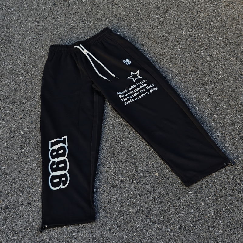 ABDP美式宽松运动直筒休闲裤卫裤收口宽松篮球男女训练百搭9分裤