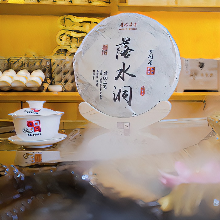 2012年落水洞古树普洱生茶357g饼