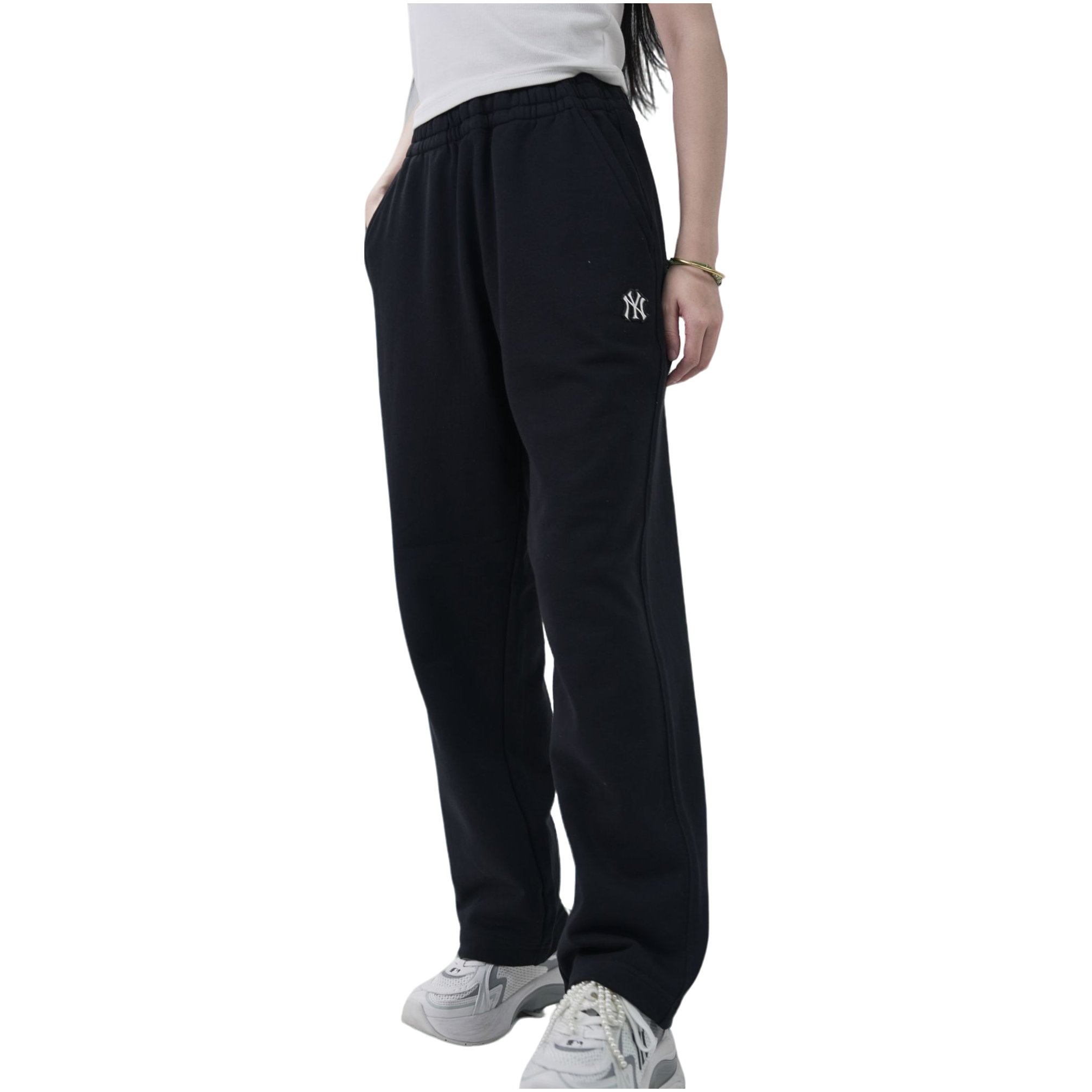 MLB男女情侣针织裤运动时尚休闲长裤简约春夏新款3APTB0544