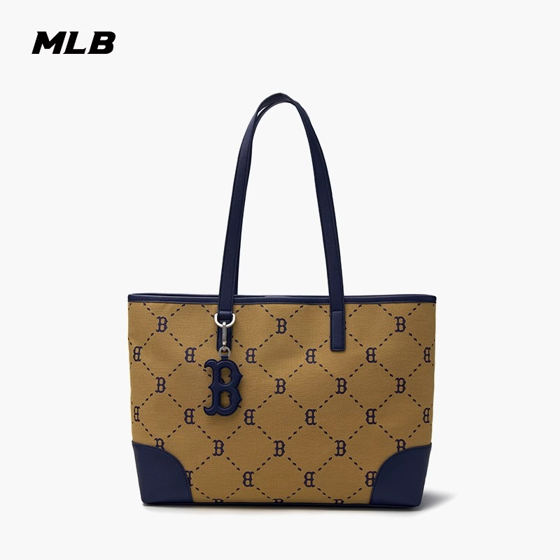 MLB雅丹风男女情侣老花大容量通勤出差休闲秋冬旅行包3AORL014N