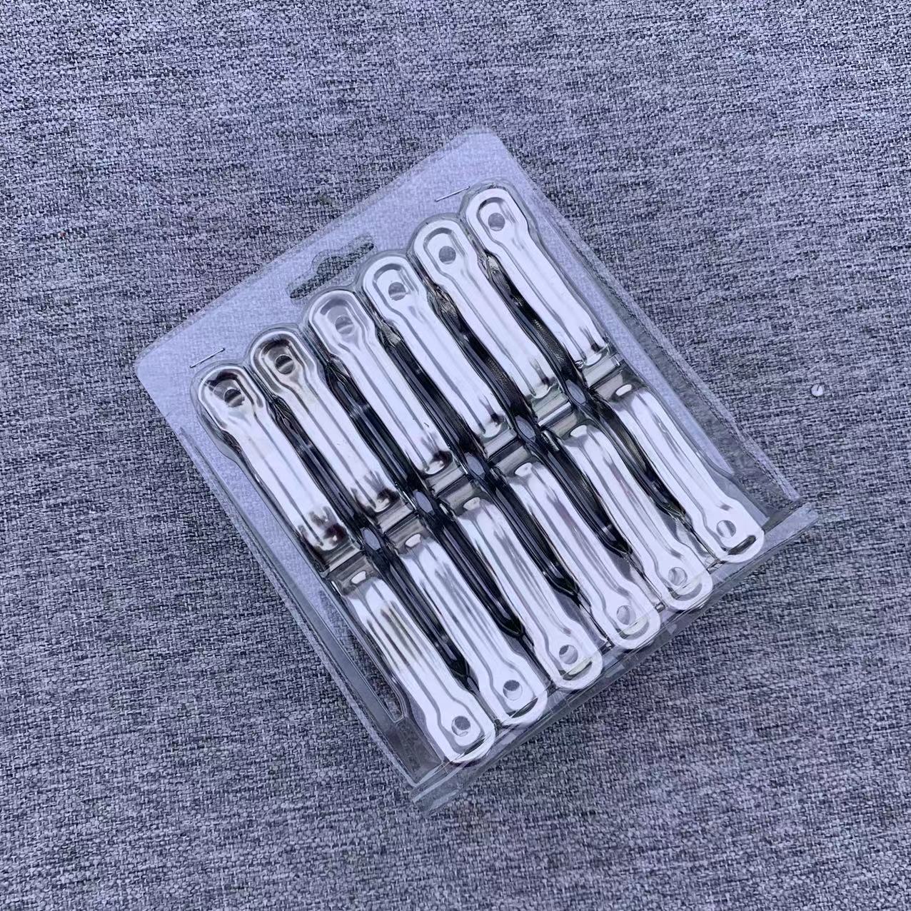 131亗5cm不锈钢防风小夹12个丨凯芙涵美容工具