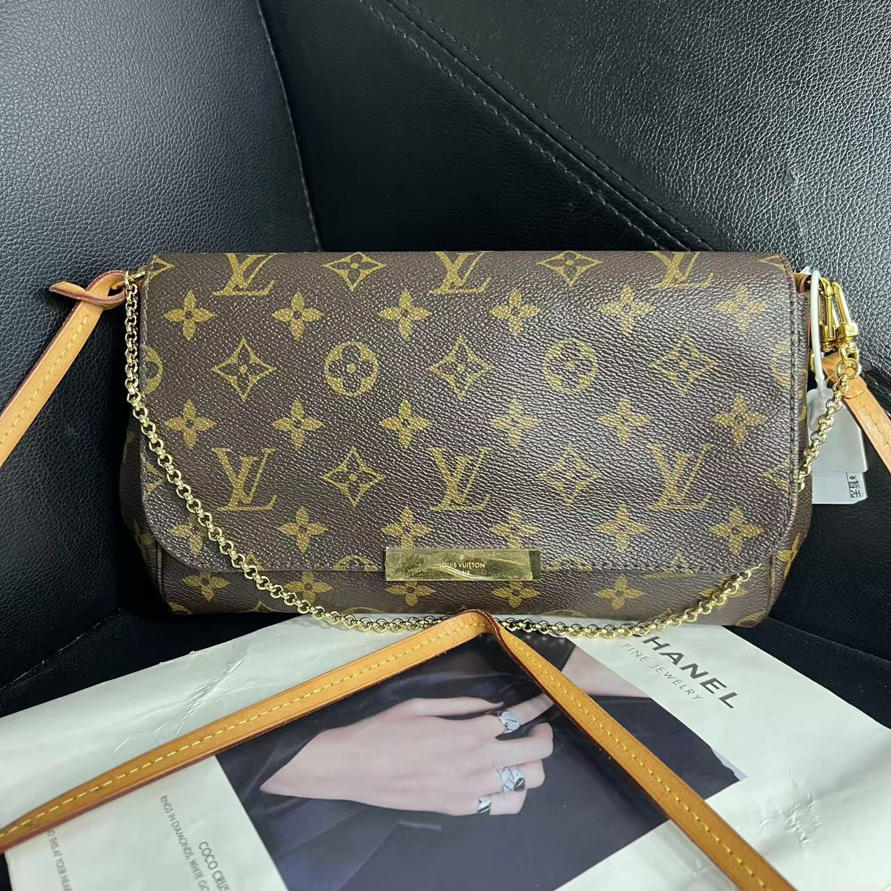 95新 LouisVuitton/路易威登 捐金沉珠/中号挚爱单肩