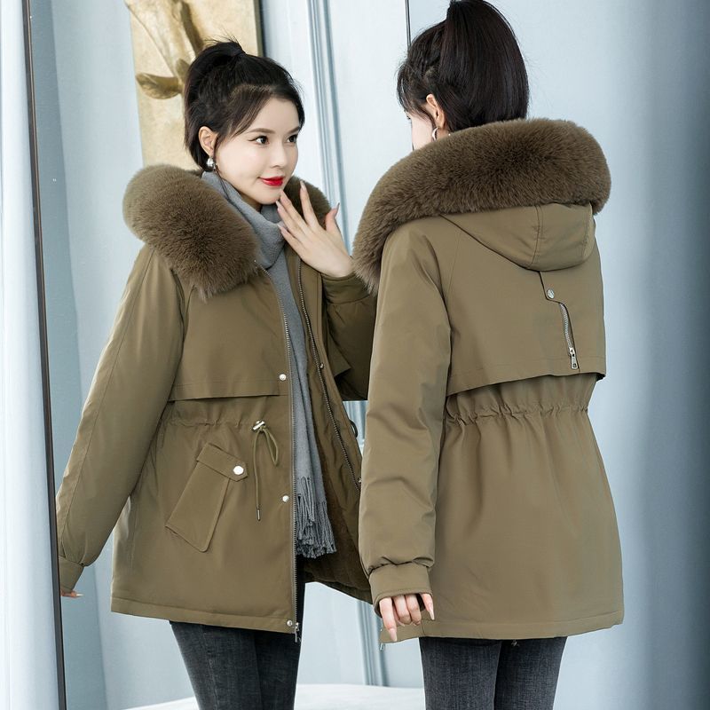 羽绒服2023新款正品爆款加绒加厚派克外套女士女款短款年季