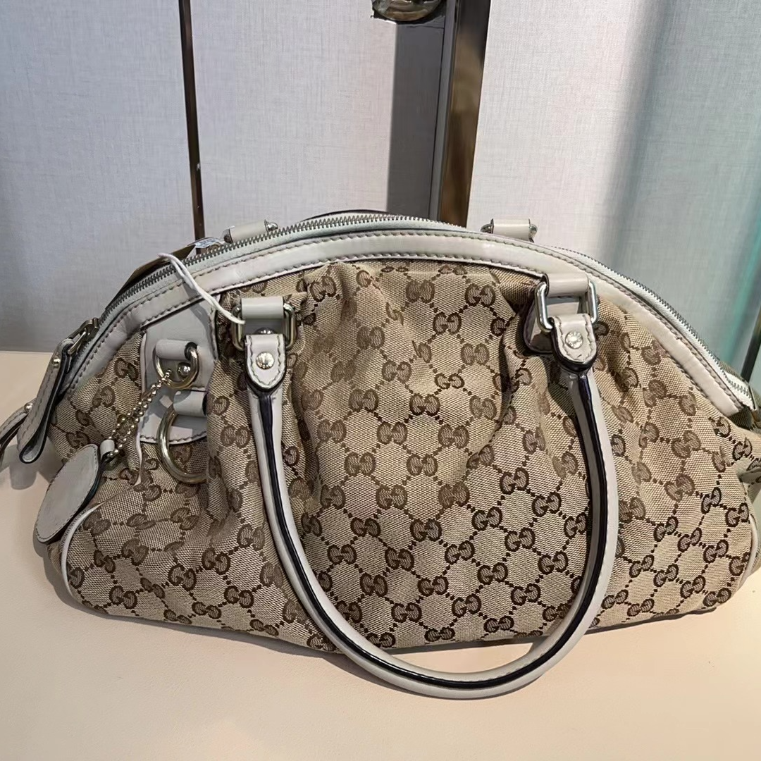 99新 GUCCI/古驰 97新云朵型老花托特/优尔精选/51052