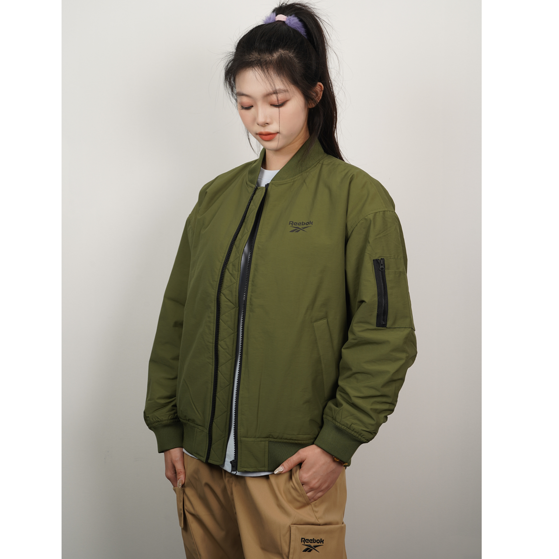 Reebok锐步棉服秋冬款棒球服外套24FRE201U