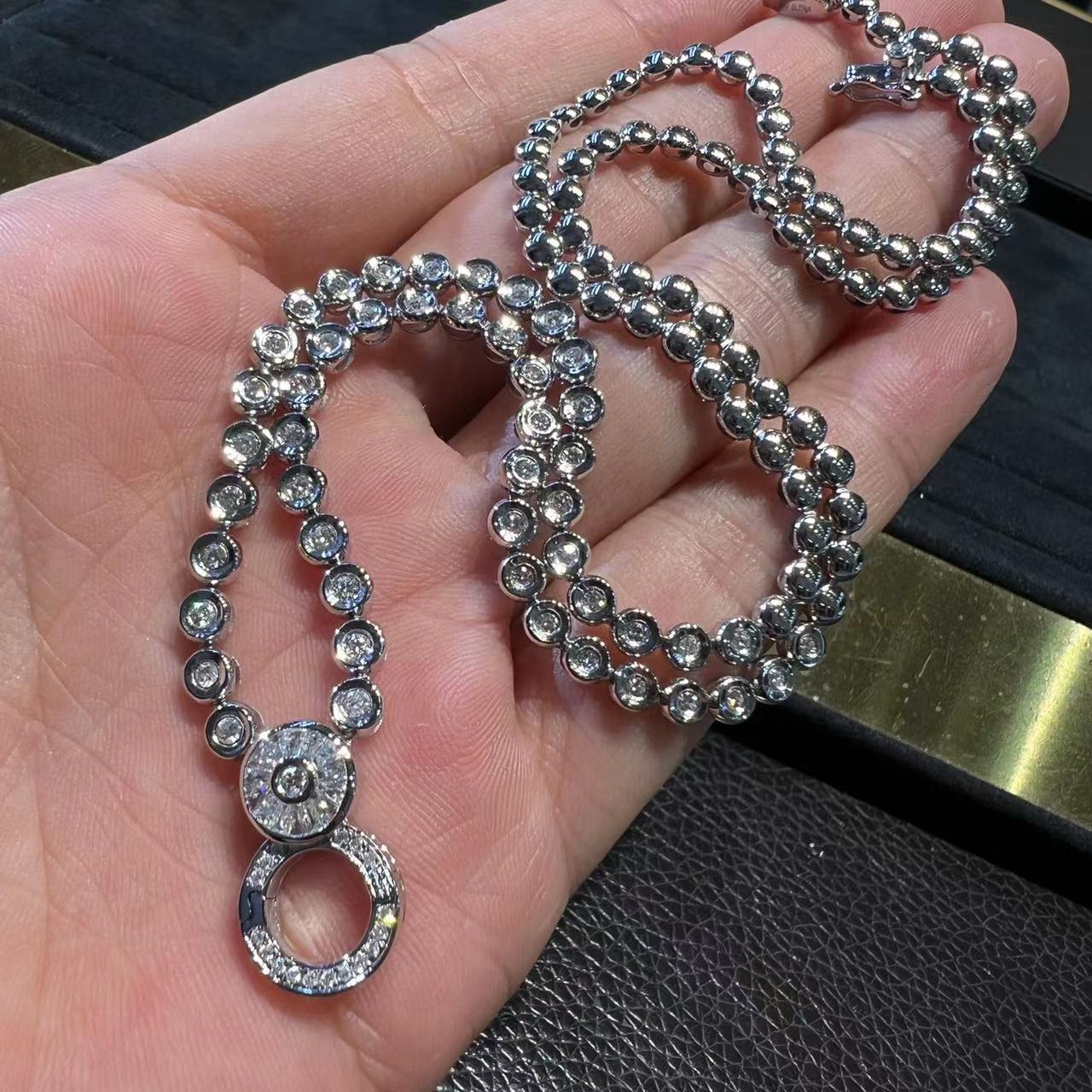 18k金钻石高货链